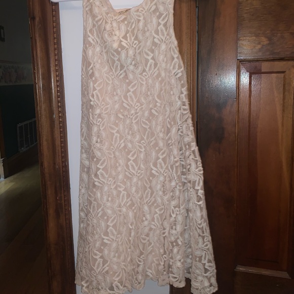 Free people white dress with lace - Picture 1 of 4